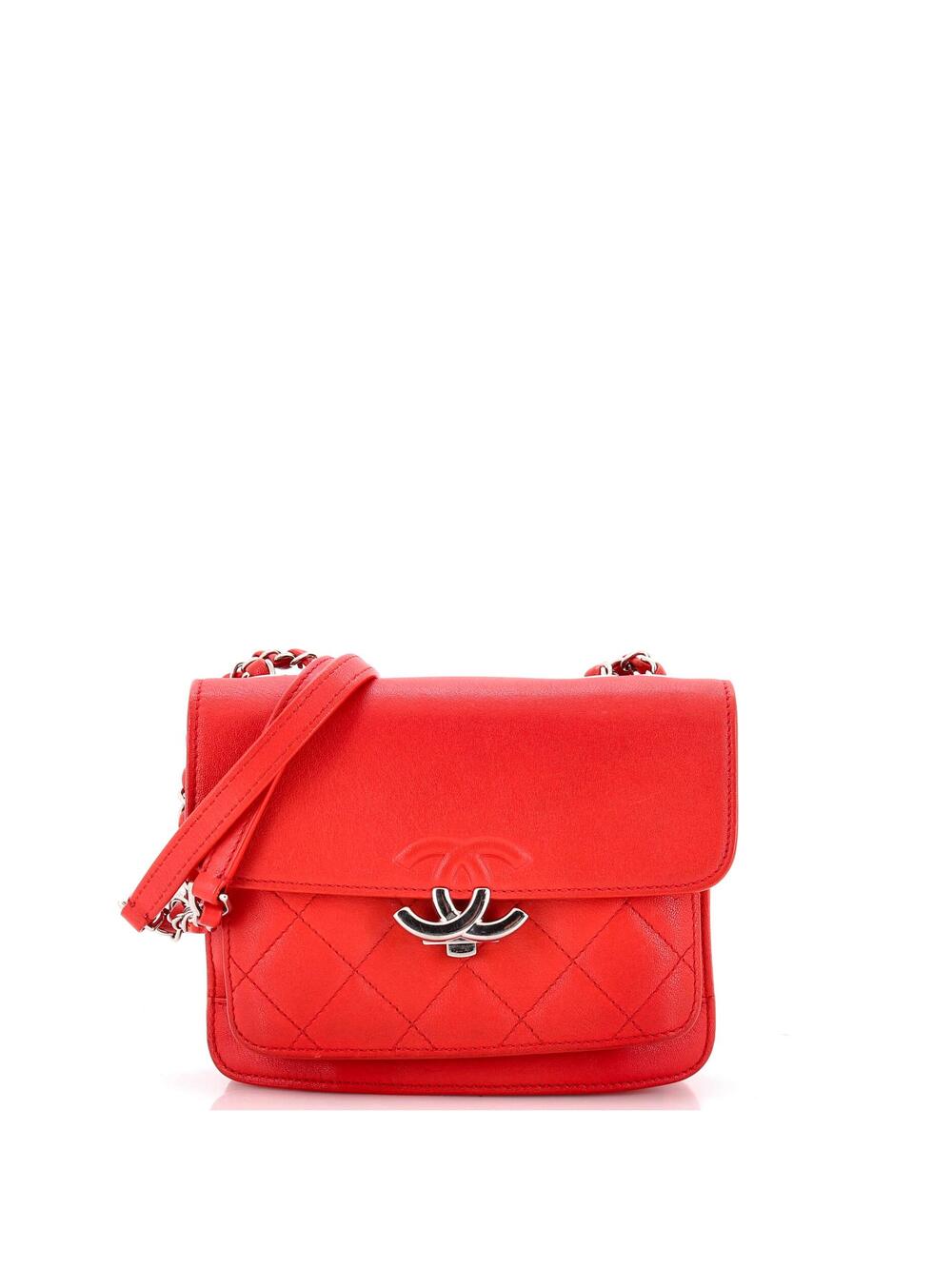 Chanel Cc Box Flap Bag Quilted Calfskin #260930C25B